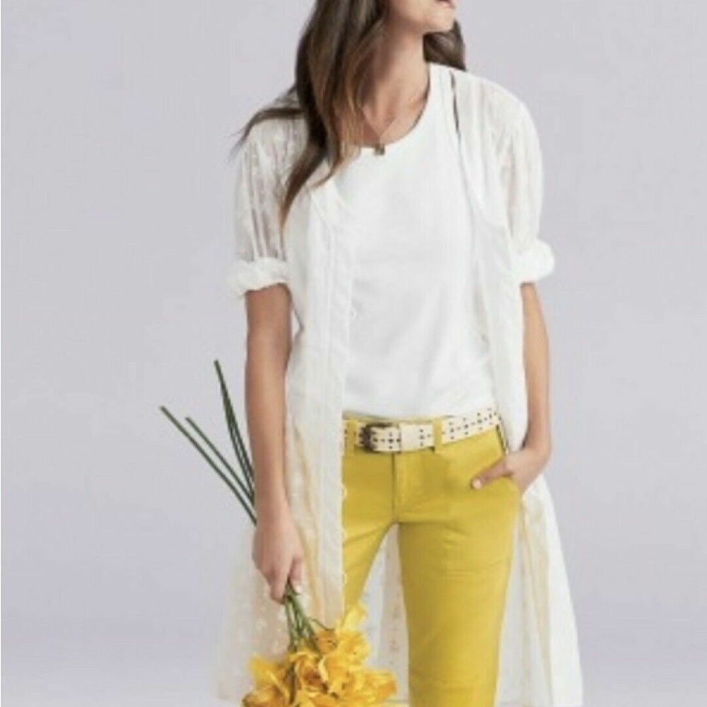 Cabi 8 White Embroidered Button Down Midsummer Dress - Picture 8 of 12